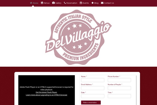 Restaurant Recipe theme site design template sample
