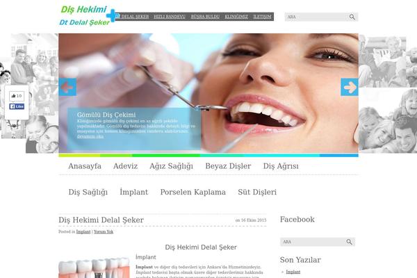 Dental theme site design template sample