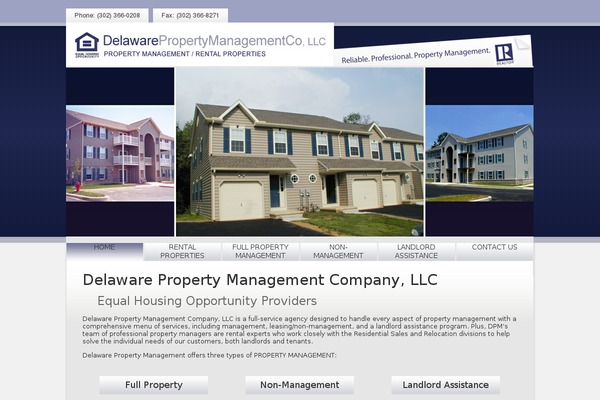 delawarepropertymgt.com site used Dpm