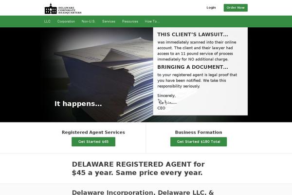 Delaware theme site design template sample
