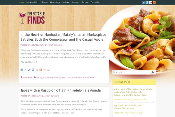 delectable theme websites examples
