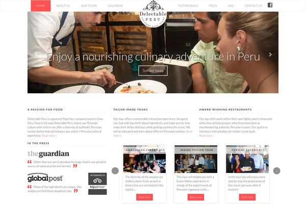 delectableperu.com site used Delectable