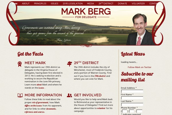 Campaign theme site design template sample