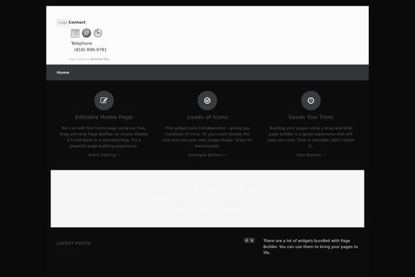 Site using Business Contact Widget plugin