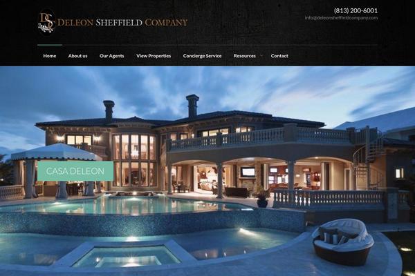 Realty theme site design template sample