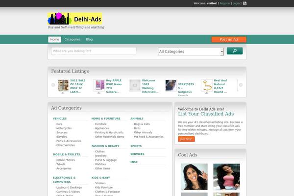 ClassiPress theme site design template sample