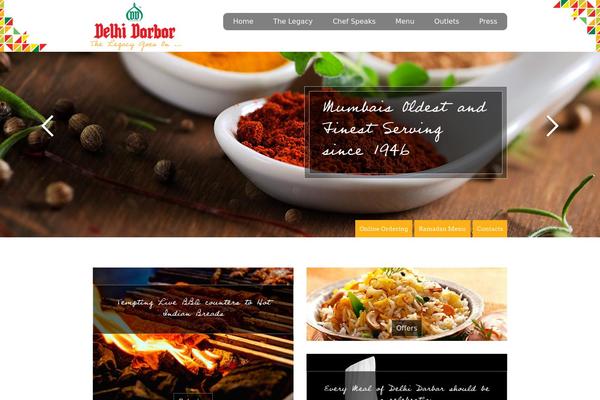 Forked theme site design template sample