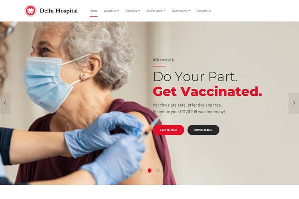 Medicare theme site design template sample