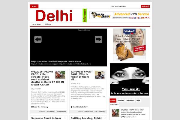 Gazette theme site design template sample