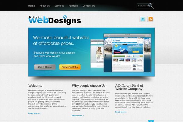Boldy theme site design template sample