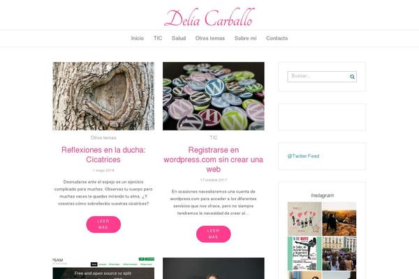 deliacarballo.com site used Activello-master