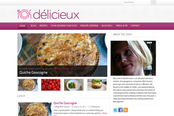 Foodpress theme site design template sample