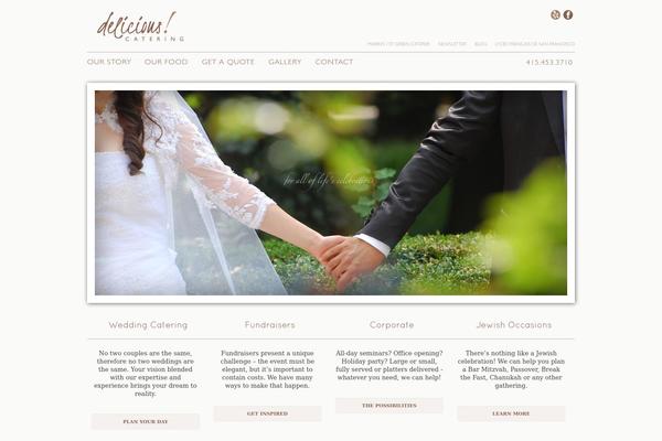 Delicious theme site design template sample