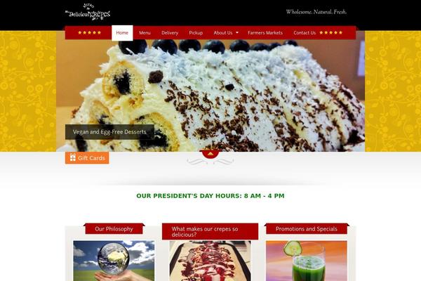 The Restaurant theme site design template sample