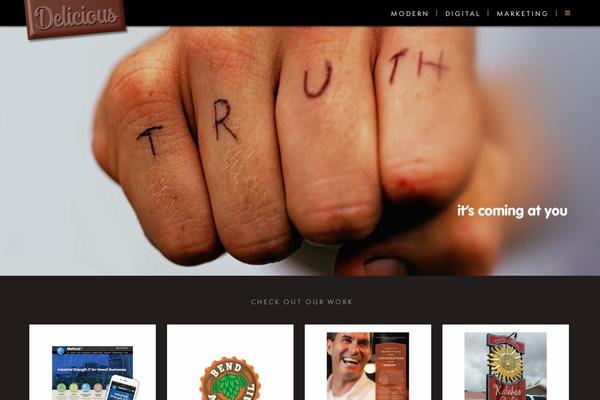 Delicious theme site design template sample