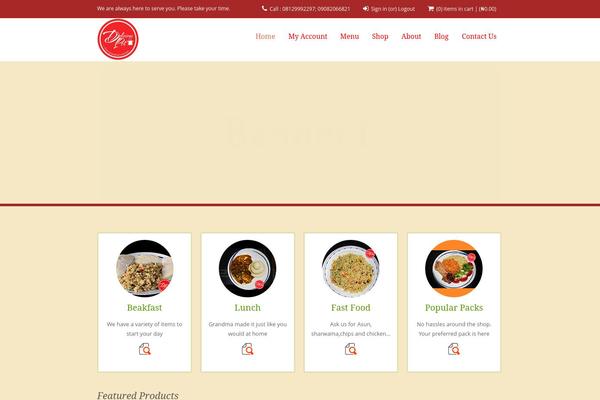 Sushi theme site design template sample