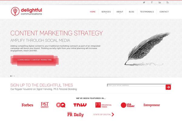 Site using Separator Shortcode and Widget plugin