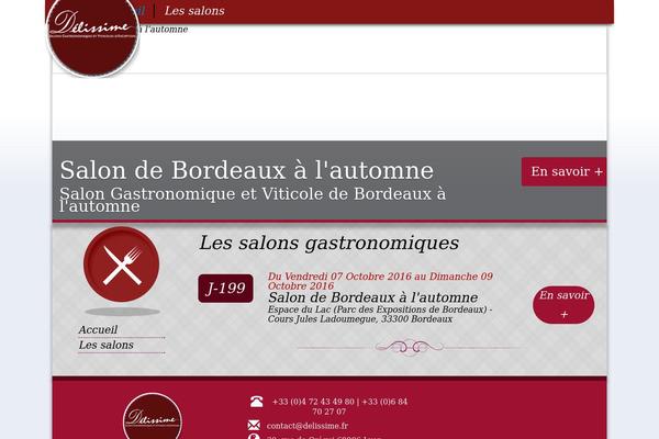 delissime.fr site used Mev