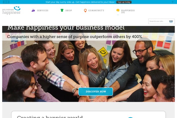 deliveringhappinessbook.com site used Delivering-happiness