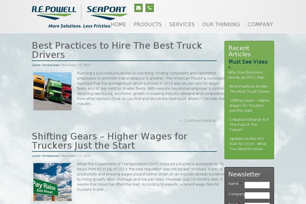Inspire theme site design template sample