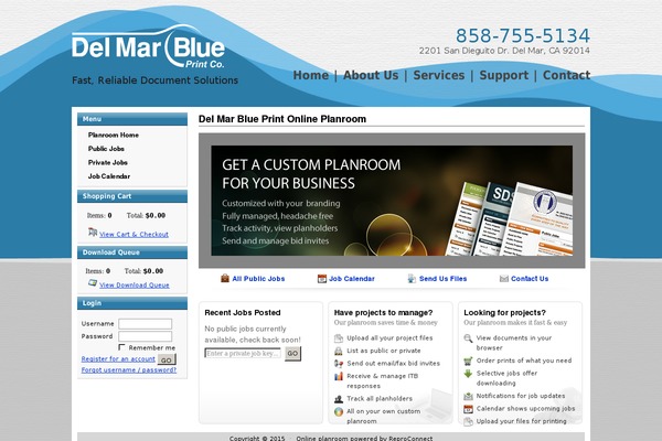 delmarplanroom.com site used Del