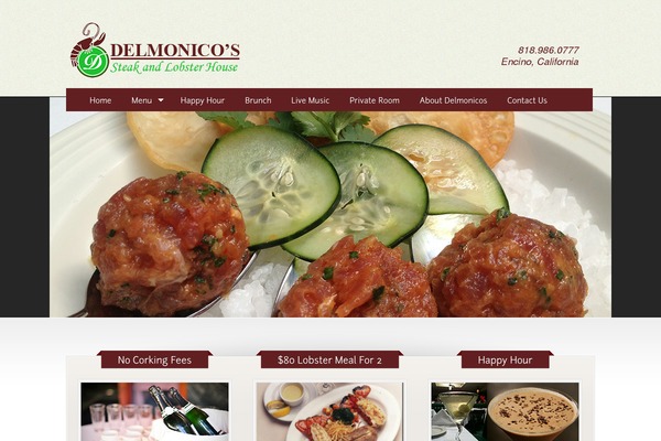 The Restaurant theme site design template sample