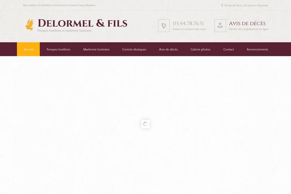 Blessing theme site design template sample
