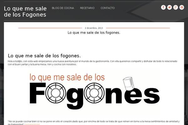 delosfogones.es site used Foodrecipes-pro