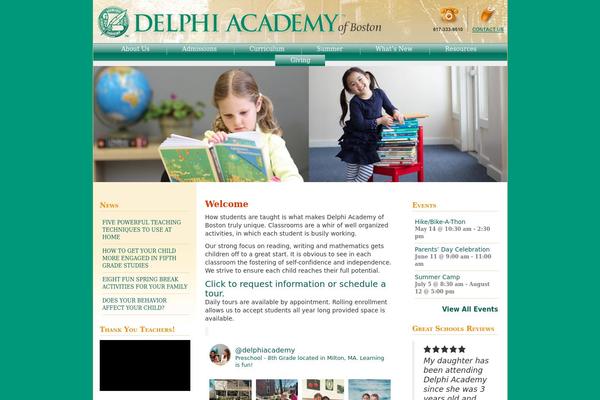Boston theme site design template sample