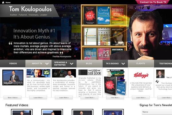 Tom theme site design template sample