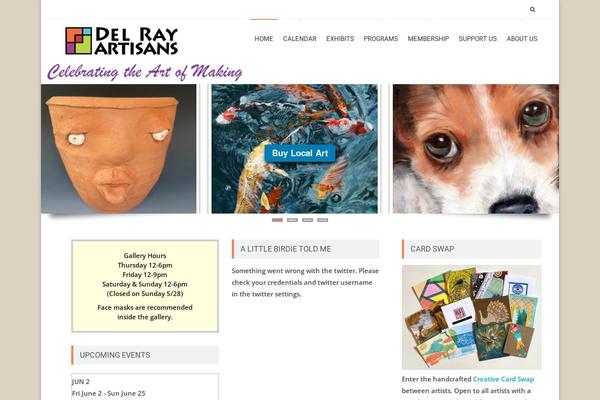 delrayartisans.org site used Accesspress-lite-child