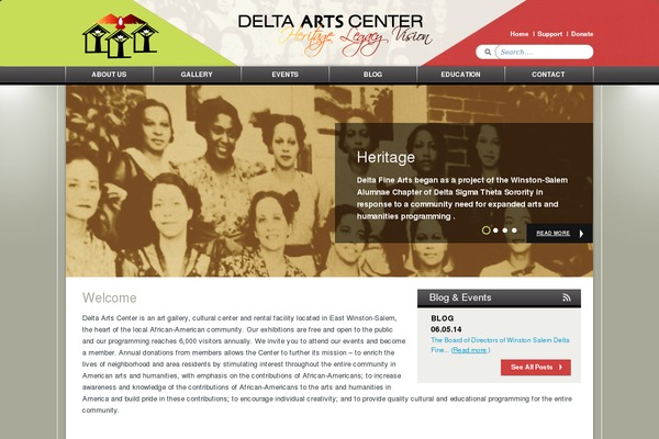 Delta theme site design template sample