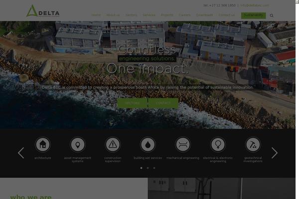 Delta theme site design template sample