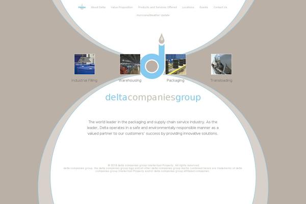 Delta theme site design template sample
