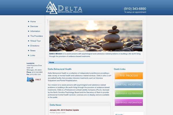 Delta theme site design template sample