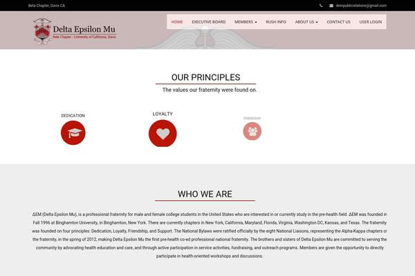 Modality theme site design template sample