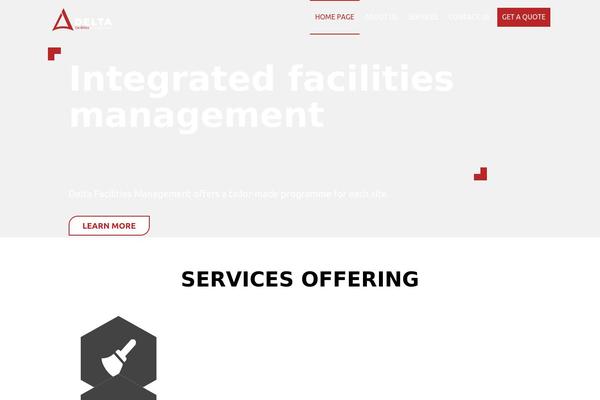 Delta theme site design template sample