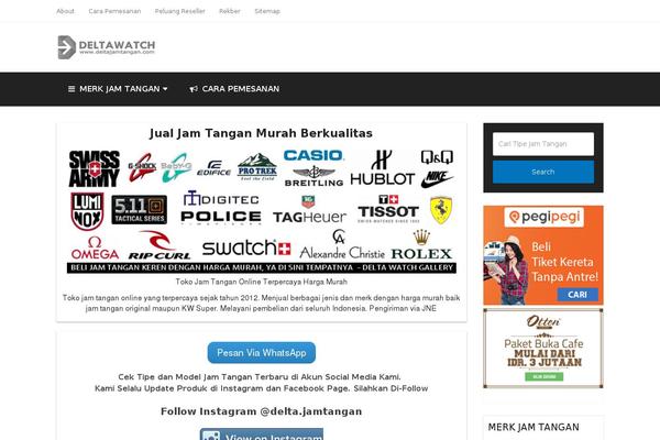 Delta theme site design template sample
