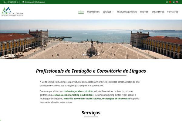 Delta theme site design template sample