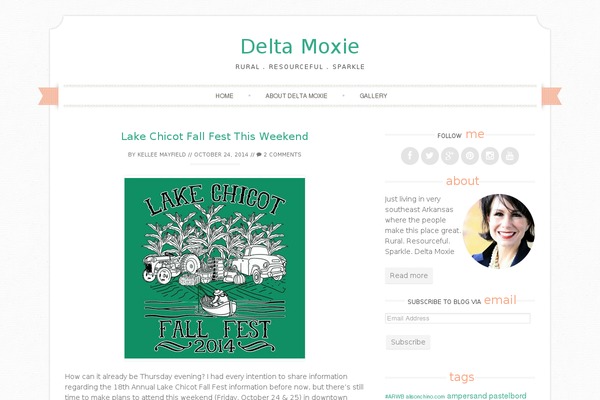 Sugar and Spice theme site design template sample