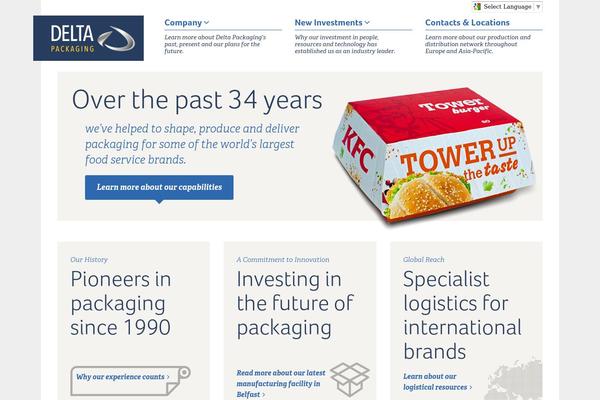 Delta theme site design template sample