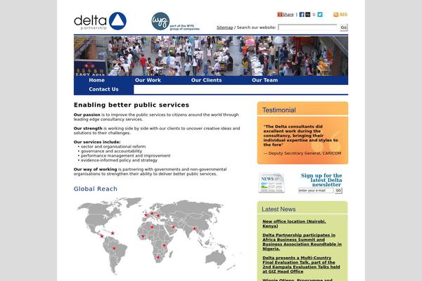 Delta theme site design template sample