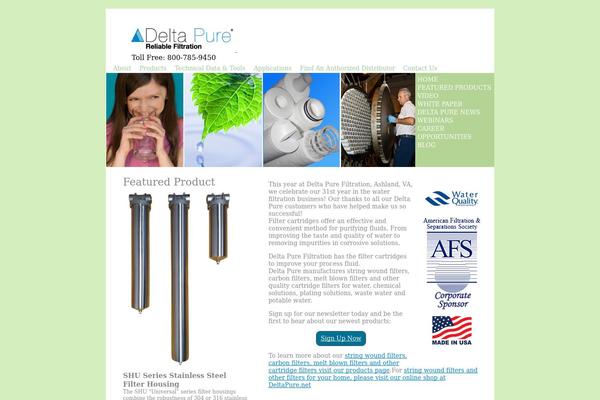 Delta theme site design template sample