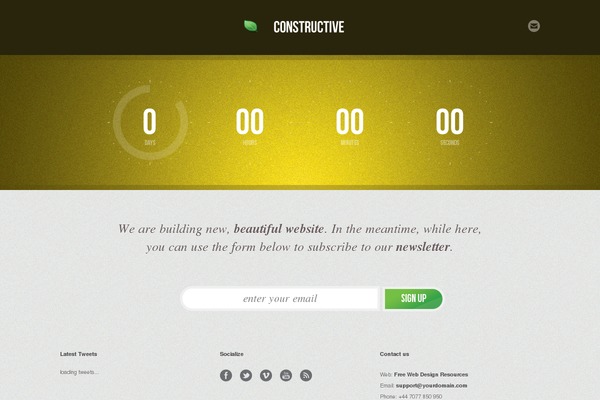 Phenomenon theme site design template sample