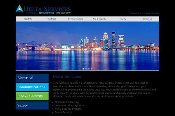 Delta theme site design template sample