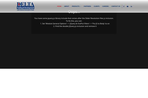 Delta theme site design template sample