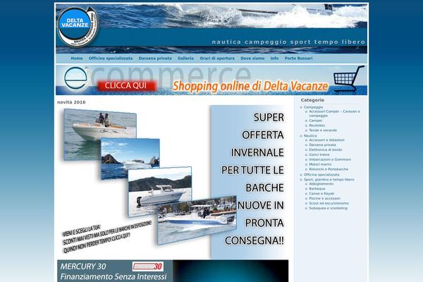Blue Box theme site design template sample