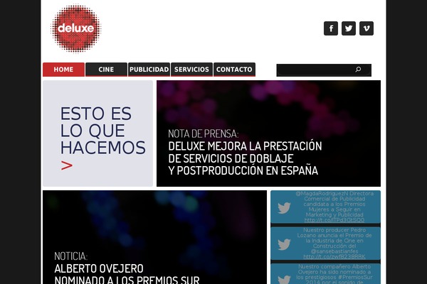 Deluxe theme site design template sample