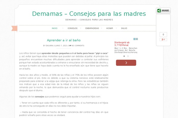 Sugar and Spice theme site design template sample