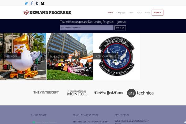 demandprogress.org site used Dp